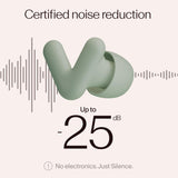 Bouchons Alpine Silence réduisent le bruit jusqu’à 25 dB pour plus de calme.