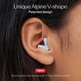 Bouchons Alpine Silence réutilisables et hygiéniques.