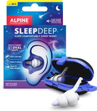 Bouchons Alpine SleepDeep en forme ovale 3D, confort idéal pour dormeurs sur le côté.