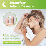 Le moulage doux d’Alpine SleepSoft épouse l’oreille pour un confort durable.