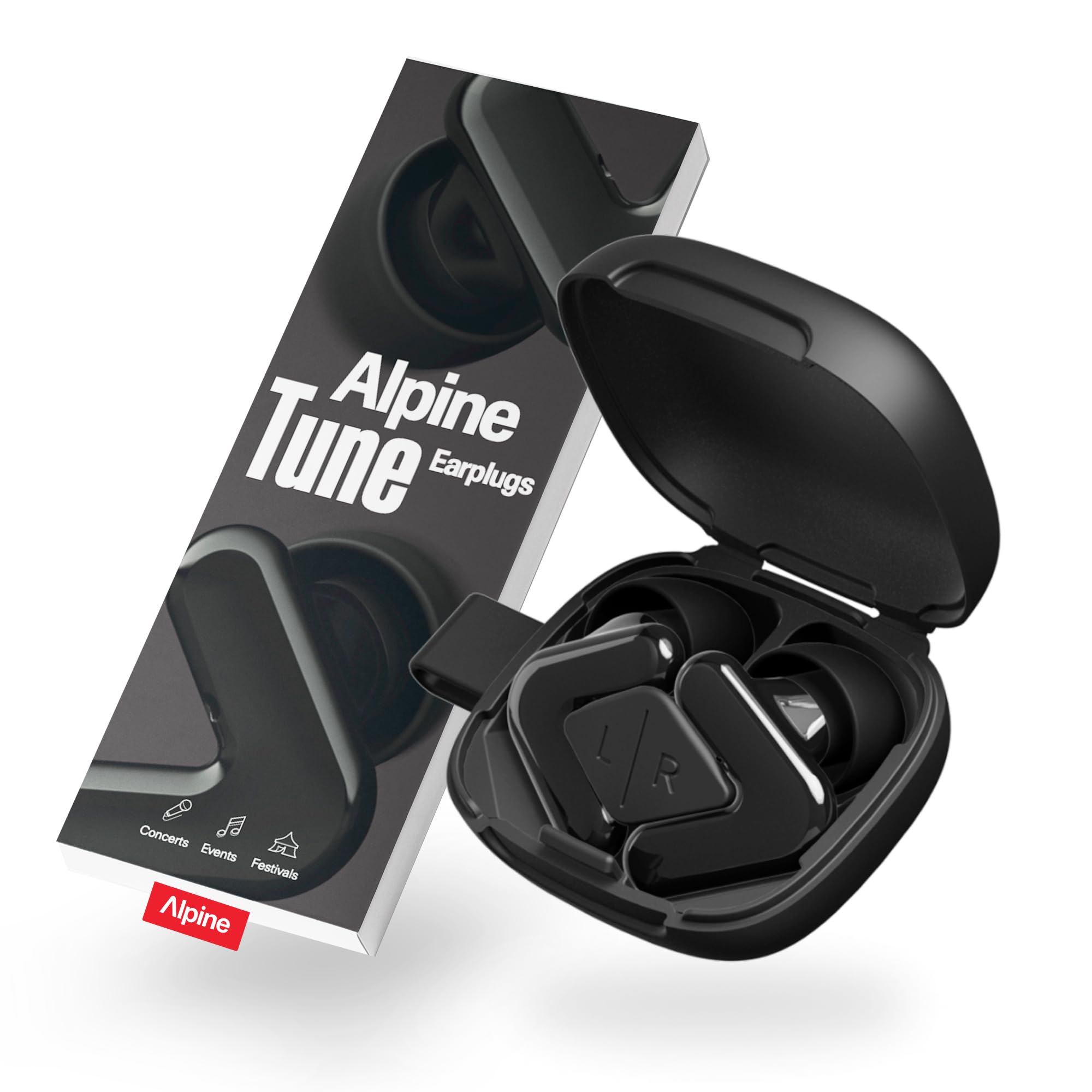 Alpine Tune Earplugs pour concert réduisent le volume de 19 dB tout en restant clairs.