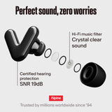 Les bouchons Alpine Tune Earplugs facilitent la communication sans les retirer.