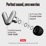 Parfaits pour concerts et festivals avec Alpine Tune Earplugs et audio précis.