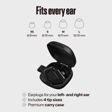 Conception néerlandaise d’Alpine Tune Earplugs avec matériaux dermo-testés pour le confort.