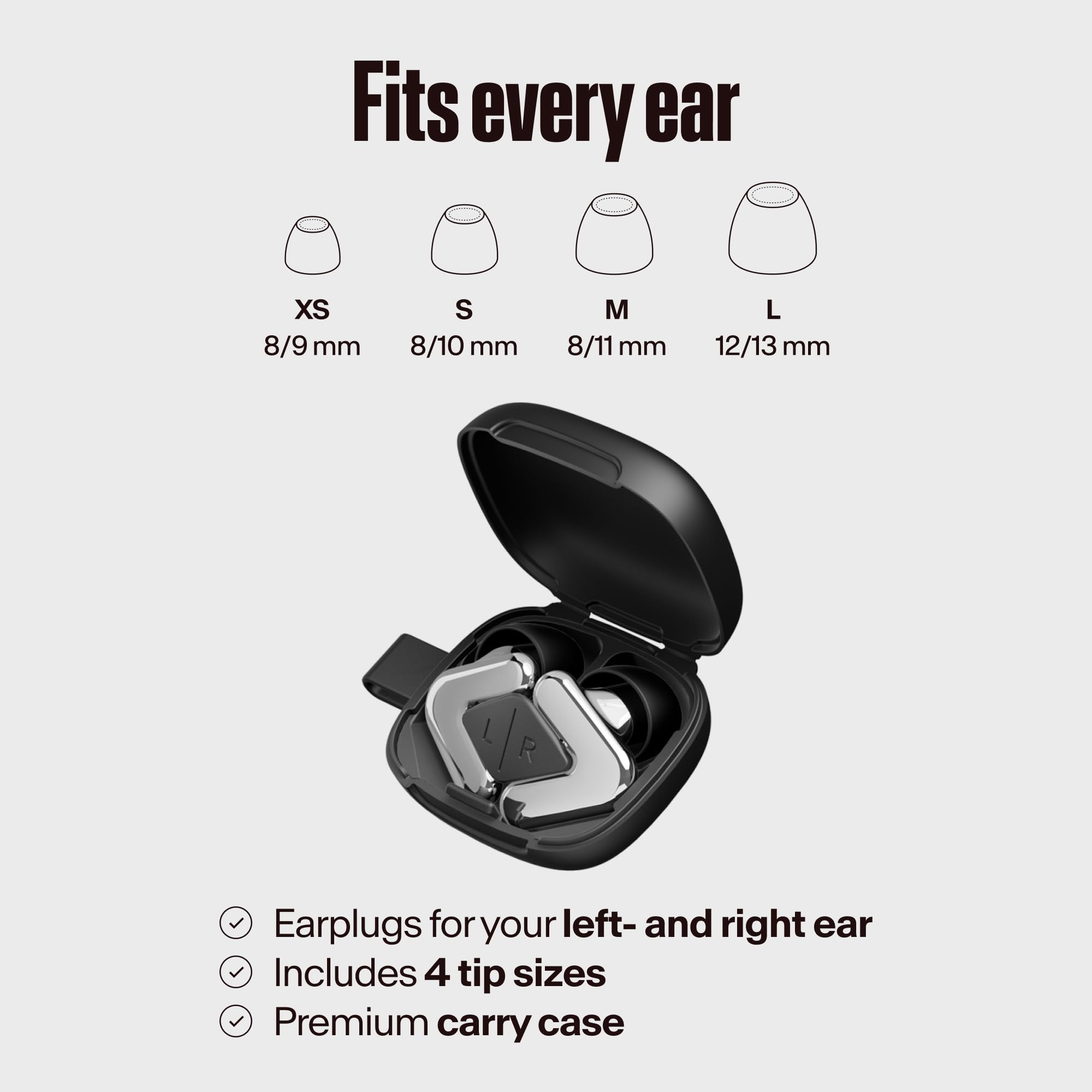 Conçu aux Pays-Bas avec Alpine Tune Earplugs et design soigné.