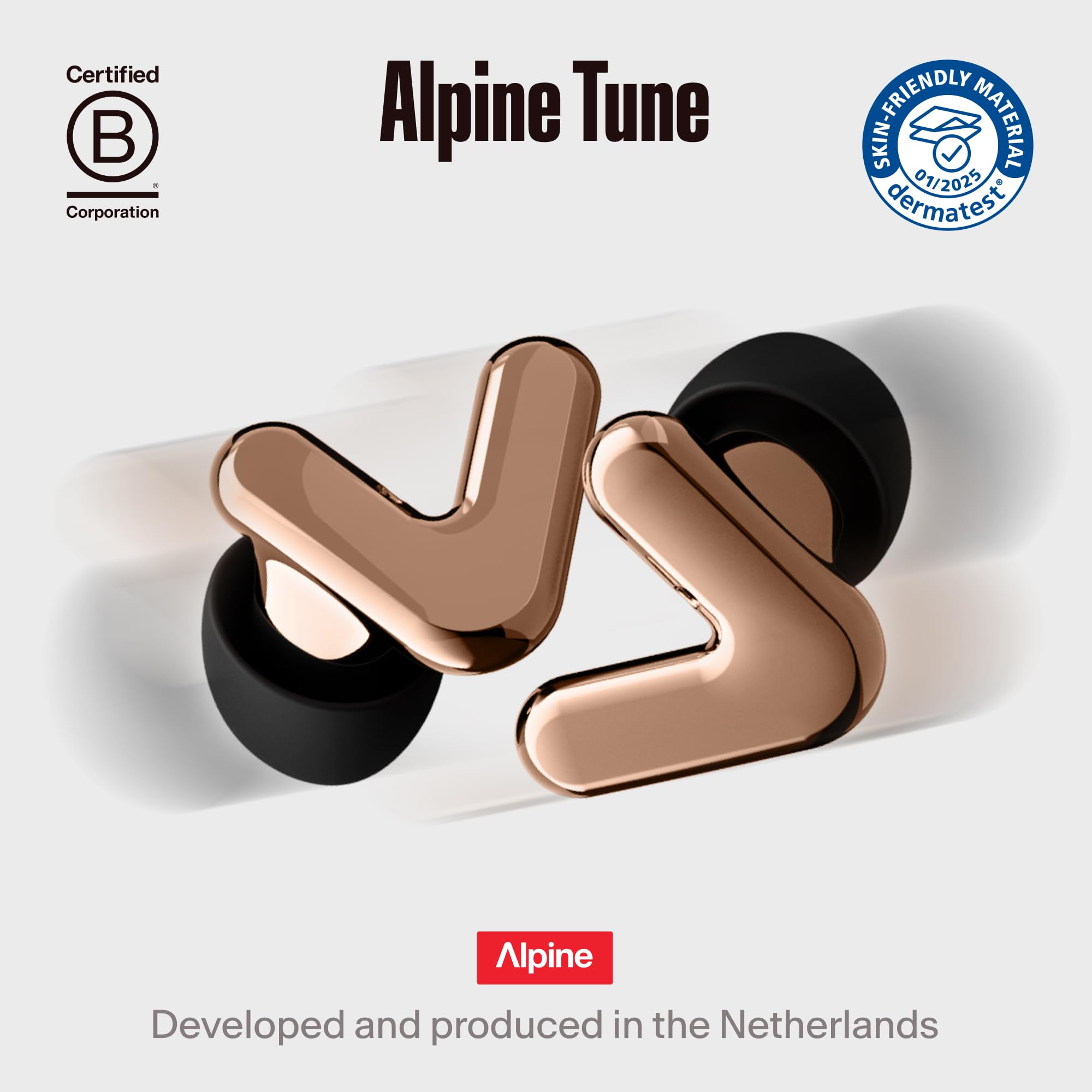 Bouchons Alpine Tune Earplugs réutilisables et faciles à nettoyer
