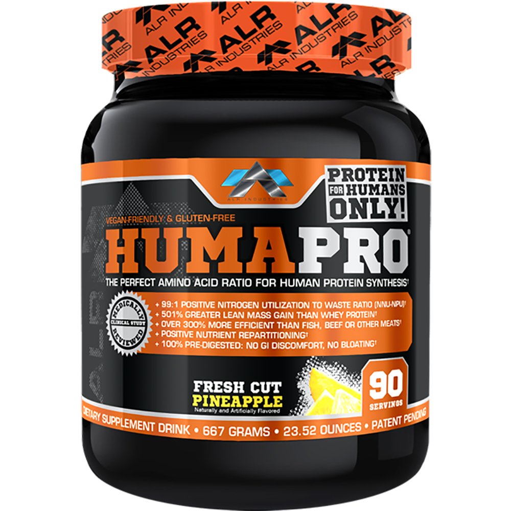 Humapro d ALR Industries – bouteille goût ananas, pratique après l entrainement