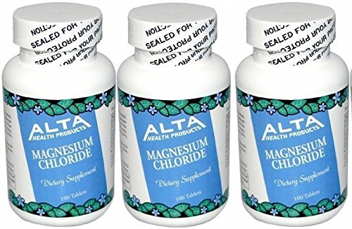 Alta Health chlorure de magnésium 100x3, absorption rapide pour le quotidien