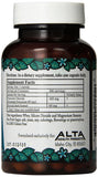 Étiquette des capsules Alta Health chlorure de potassium et silice.
