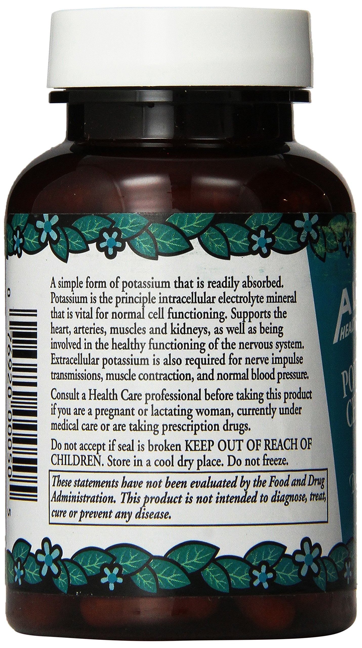Prise quotidienne possible des capsules Alta Health chlorure de potassium et silice.
