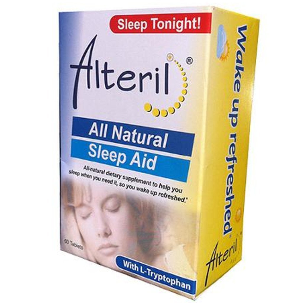 Boîte Alteril Sommeil Aide montrant des gélules pour un sommeil plus reposant.