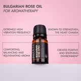 Alteya Organics Rose: étiquette du flacon, badge biologique et label NOP.