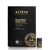 Alteya Organics Rose: flacon d huile essentielle, parfum floral pur pour diffusion douce.