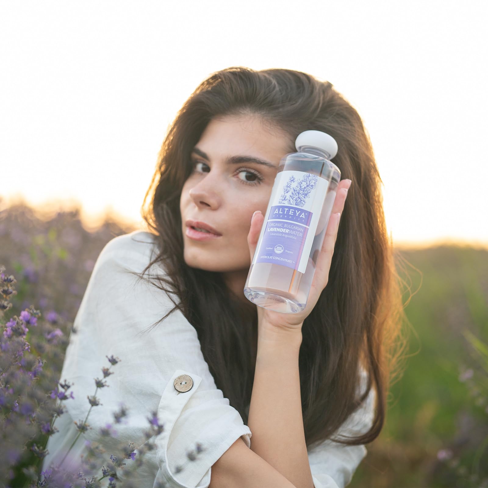 Routine soin visage avec tonique lavande Alteya Organics