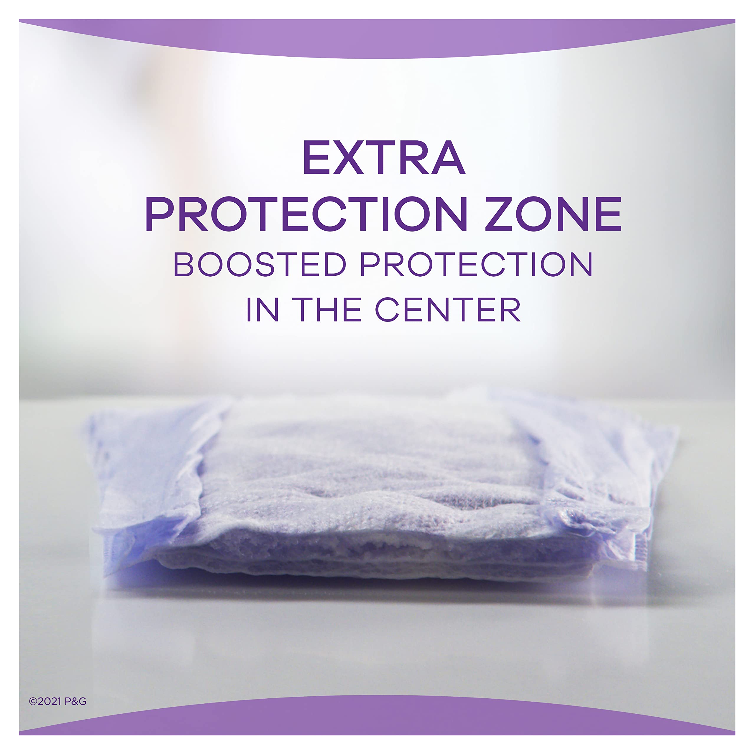 Always Discreet Protège-slips cœur absorbant transforme le liquide en gel