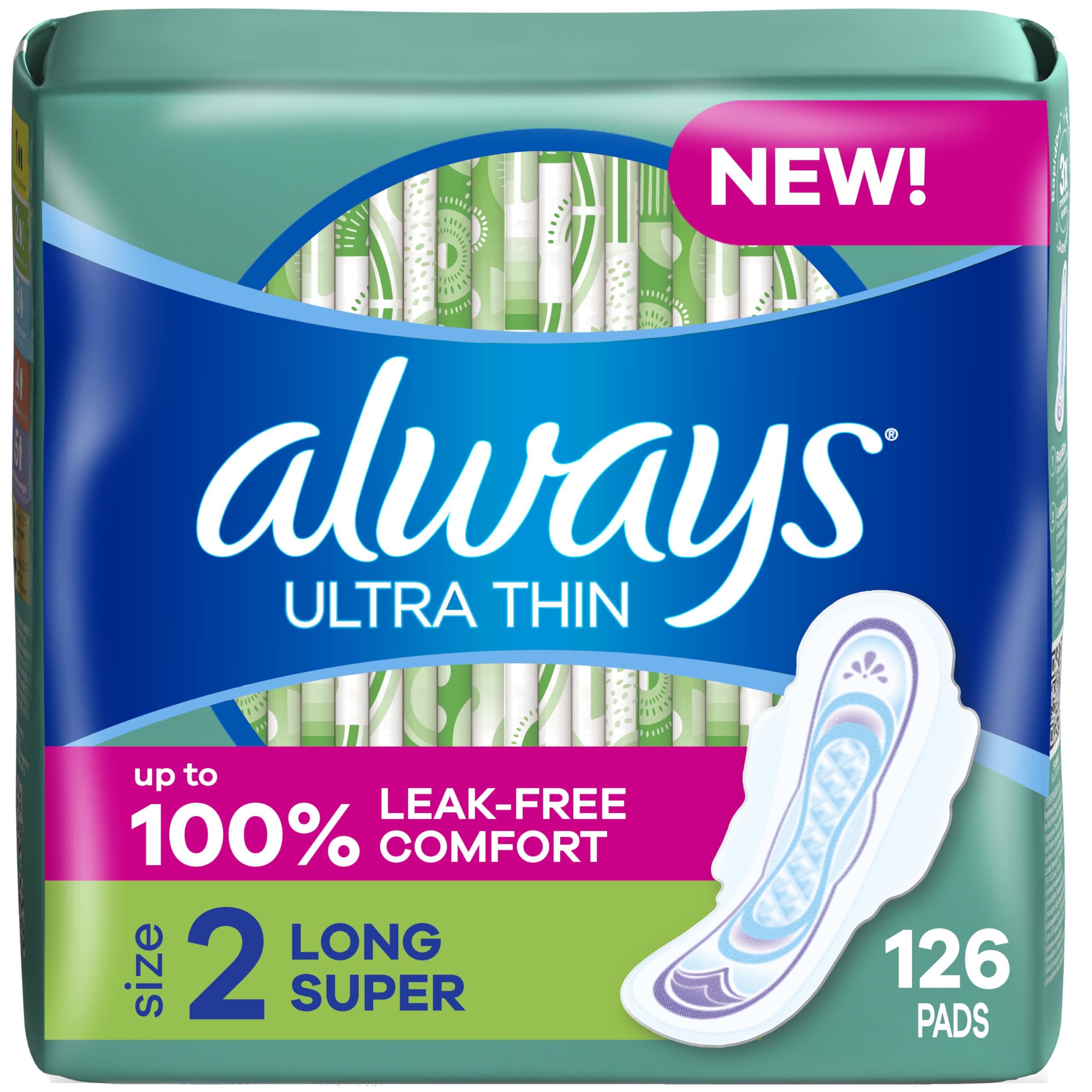 Always Ultra Fin avec Ailes – emballage pratique pour le rangement.