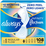 Always Infinity FlexFoam avec ailes, vue générale: confort discret et protection fiable.