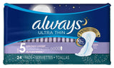 Always Pads Ultra Thin dans emballage pratique pour une protection discrète au quotidien