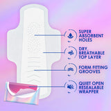 Always Pocket FlexFoam ouverture silencieuse pour usage discret