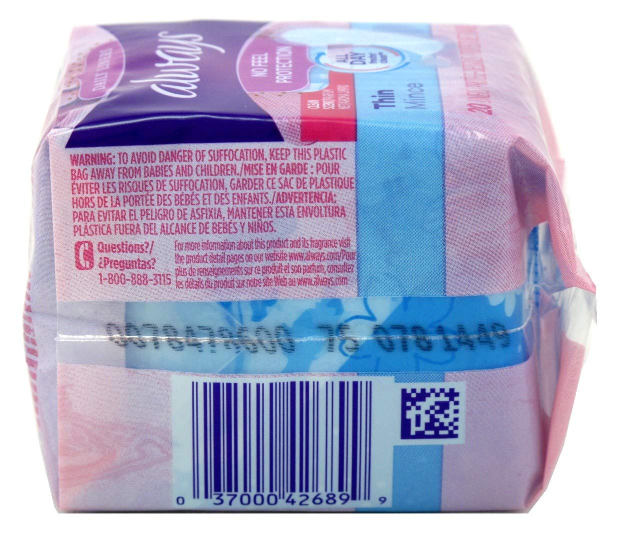 Always protège-slips minces – usage quotidien discret et frais.