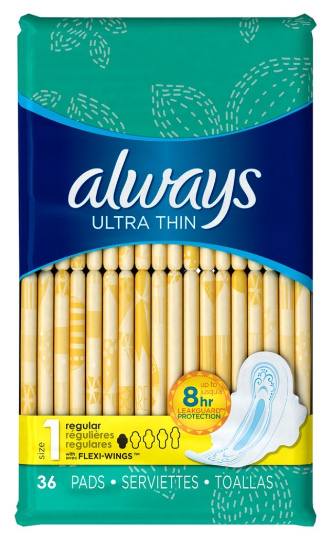 Always protections ultra-fines taille 1 avec ailes flexibles pour protection discrète