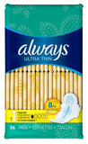Always protections ultra-fines taille 1 avec ailes flexibles pour protection discrète