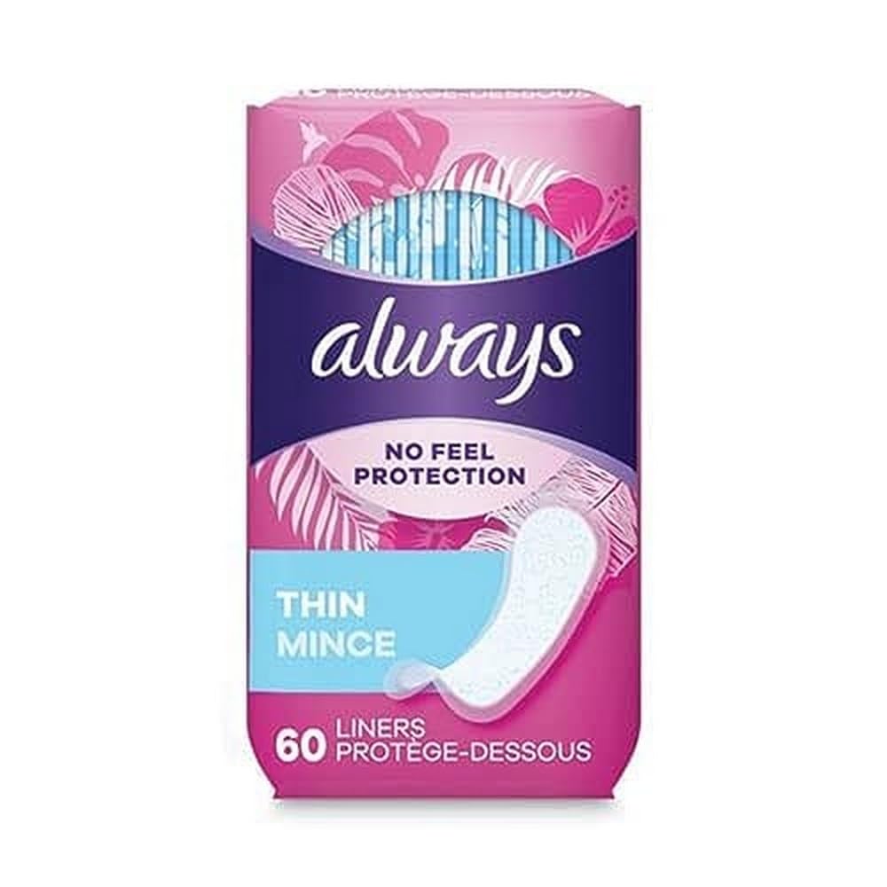 Always protège-slips fins emballés pour une fraîcheur durable toute la journée