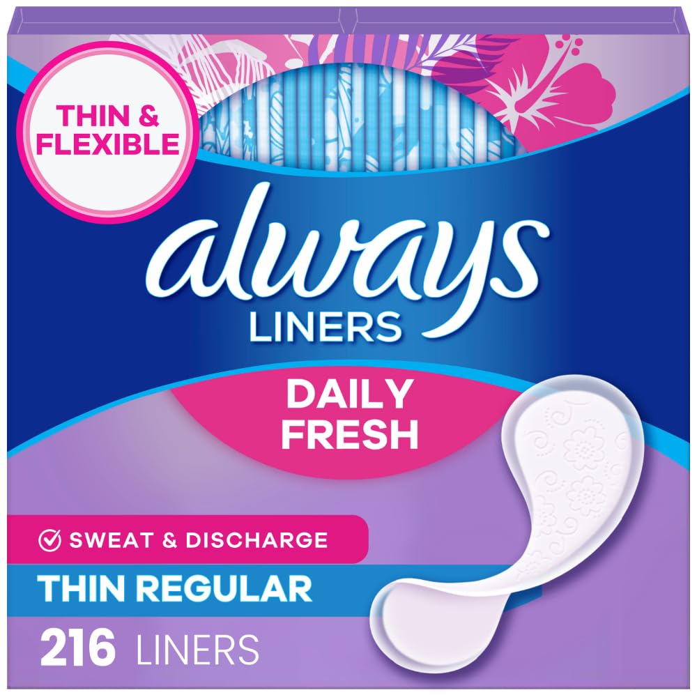 Always protège-slips fins avec emballages individuels pour emporter facilement.