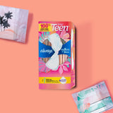 Always Radiant Teen Pads ultra fins et confortables grâce au FlexFoam.