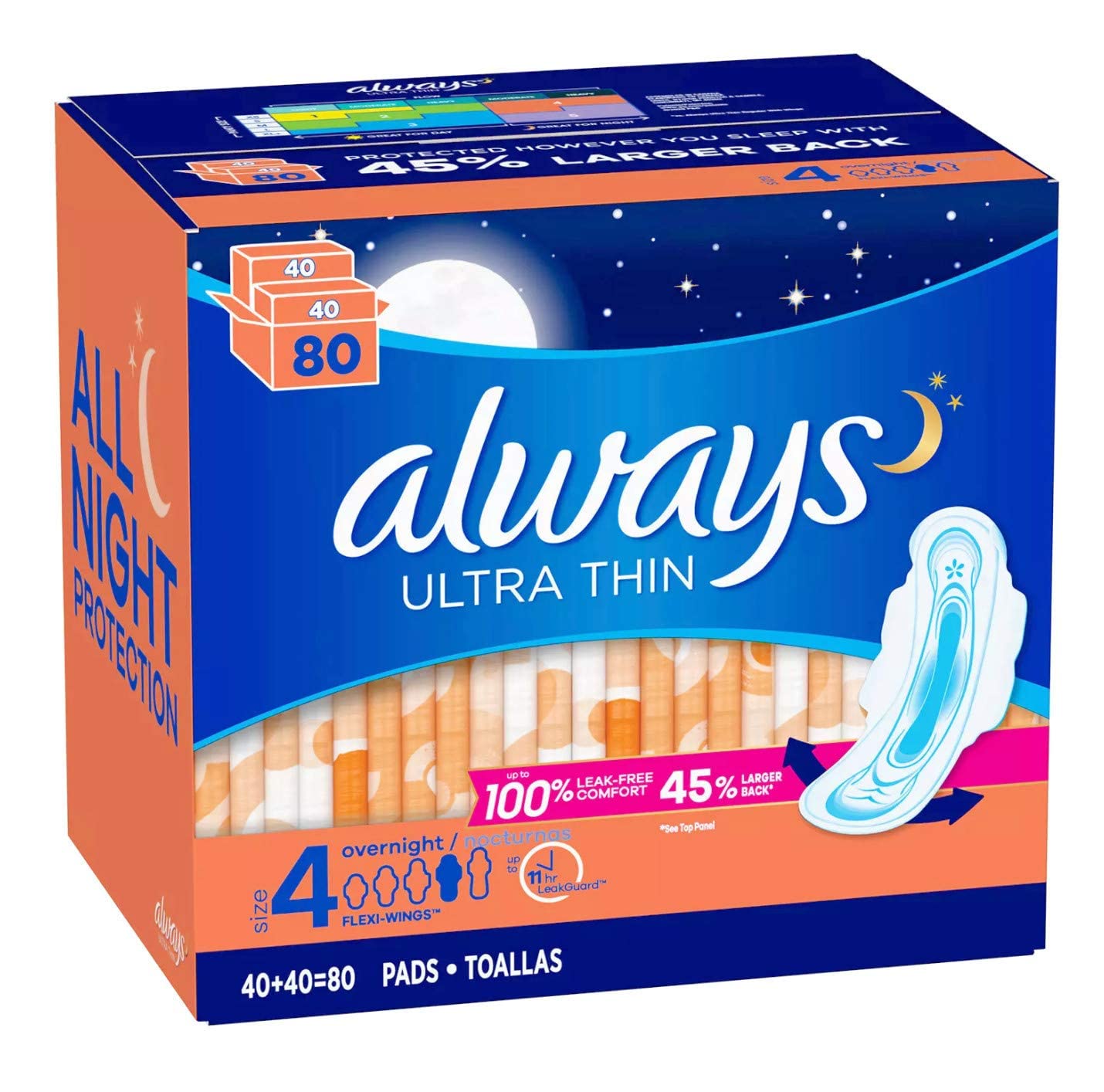 Always Ultra Mince avec ailes protectrices pour une tenue nocturne sécurisée