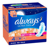Always Ultra Mince avec ailes protectrices pour une tenue nocturne sécurisée
