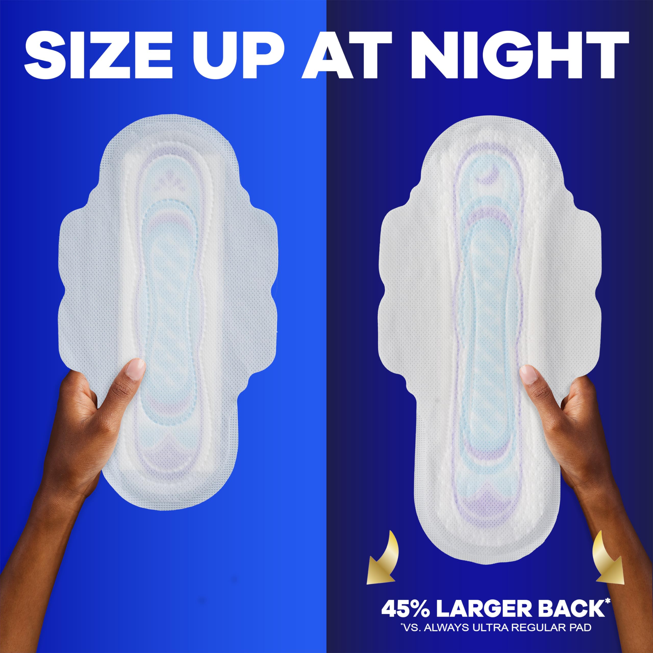 Always Ultra Thin Absorption 3x plus rapide que la taille 2.