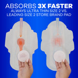 Always Ultra Thin cœur LeakGUARD prévient les fuites.