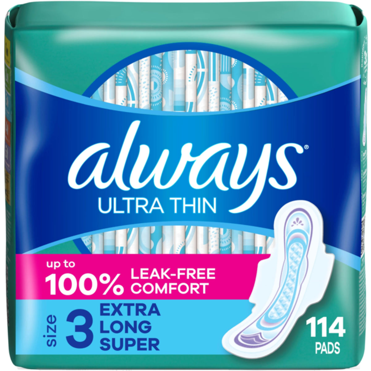 Always Ultra Thin Emballage multipack pour protection discrète et pratique.
