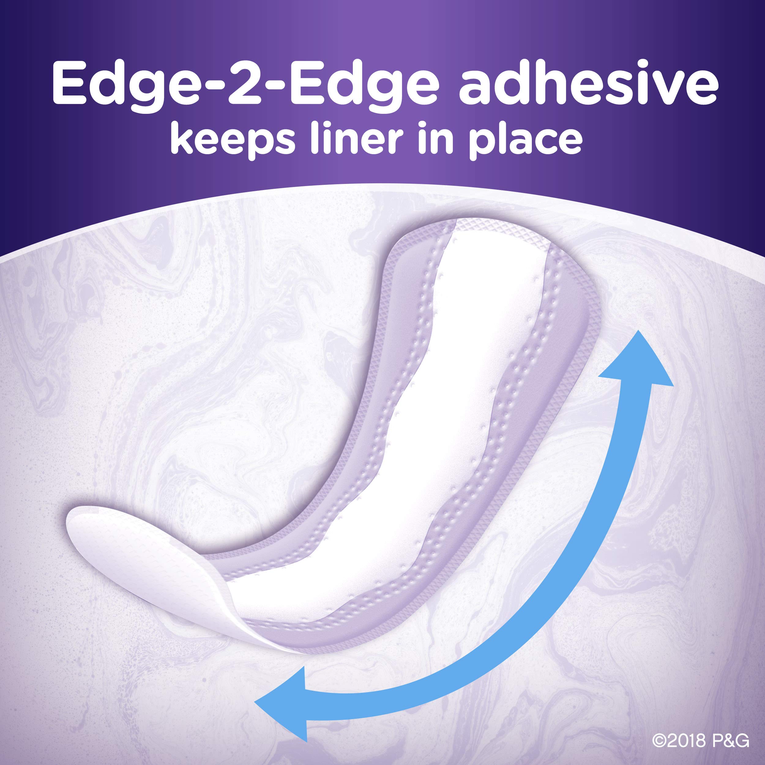 Always Xtra Protection Daily Liners Long texture douce, toucher agréable.