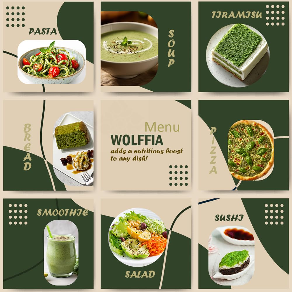 AMA GROW Wolffia potage-crème, texture onctueuse et apport protéique végétal.