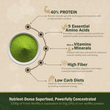 AMA GROW Wolffia smoothie dans un verre, nutrition rapide après l’effort.