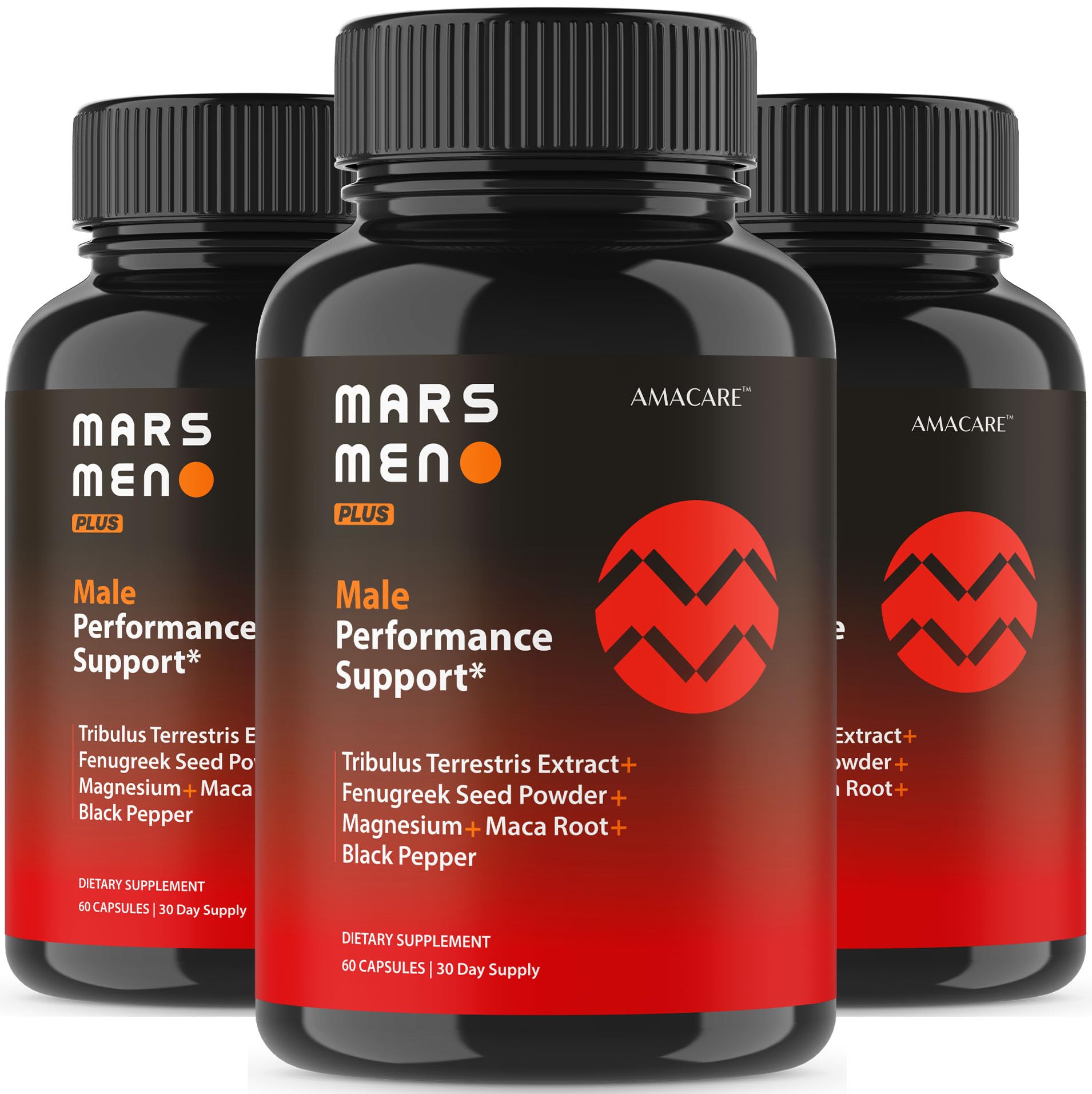 AMACARE Mars Men Plus – bouteille pratique pour prise quotidienne.