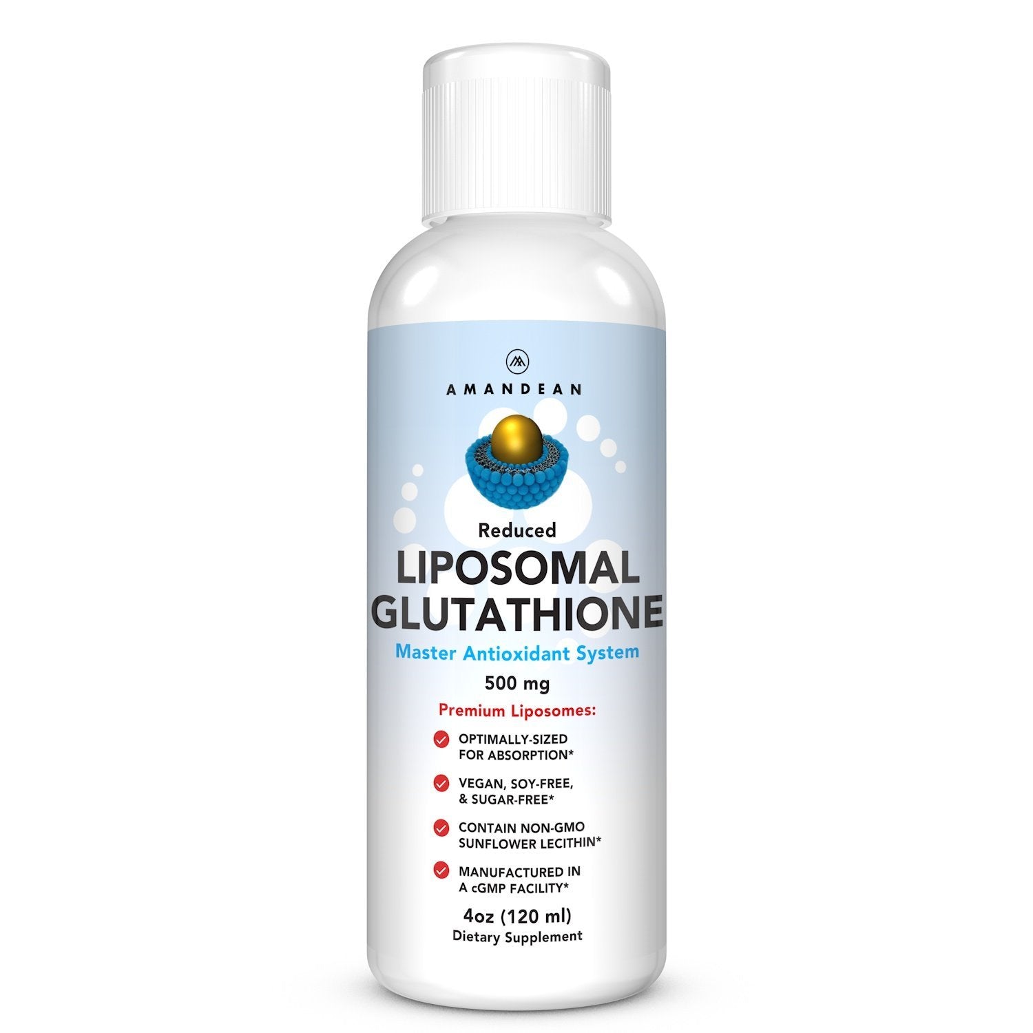 AMANDEAN glutathion liposomal en bouteille pour absorption maximale