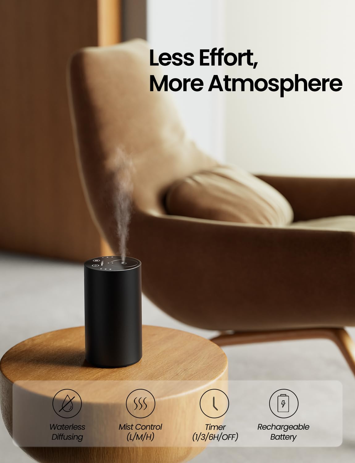 Diffuseur Amazing Flower nano vapeur pour diffusion précise sans chaleur.