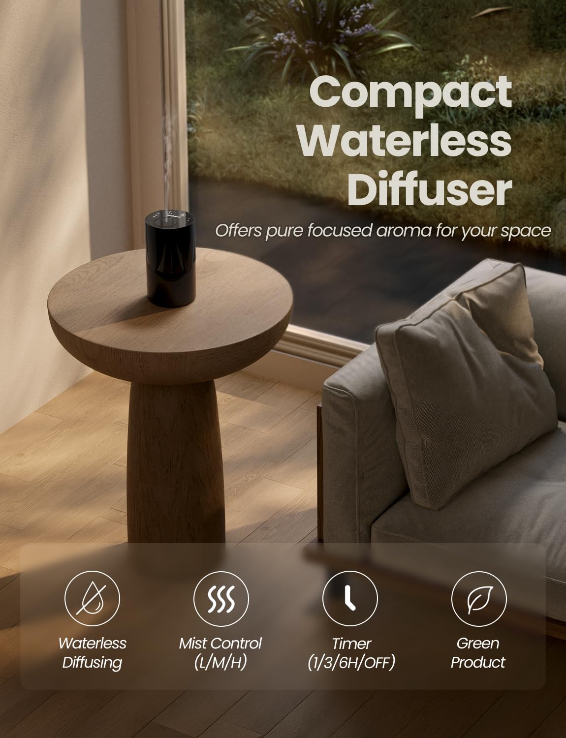 Amazing Flower diffuseur portable, parfait pour la maison et le bureau.