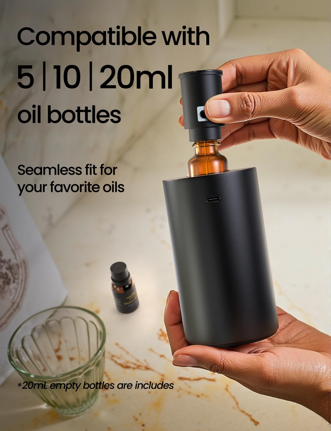 Diffuseur Amazing Flower avec minuterie 1h 3h 6h et mode continu.