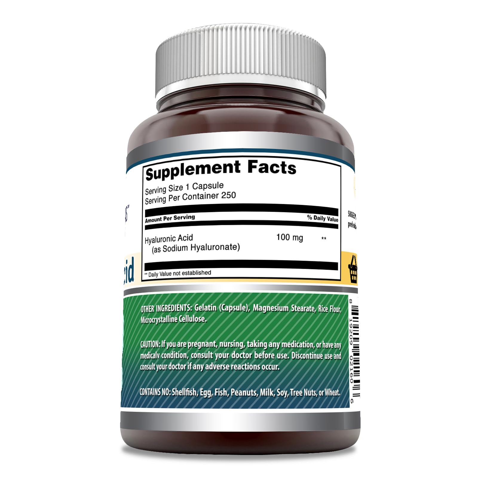 Amazing Formulas acide hyaluronique 100 mg capsules pratique à prendre