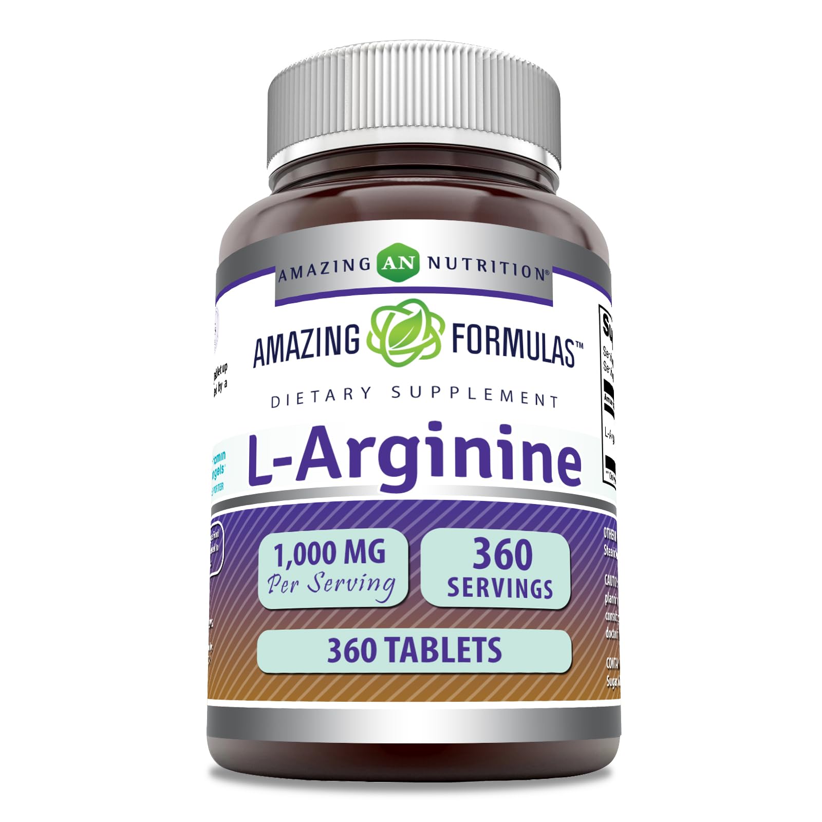 Amazing Formulas L-Arginine comprimés dans une bouteille, soutien potentiel a l'energie