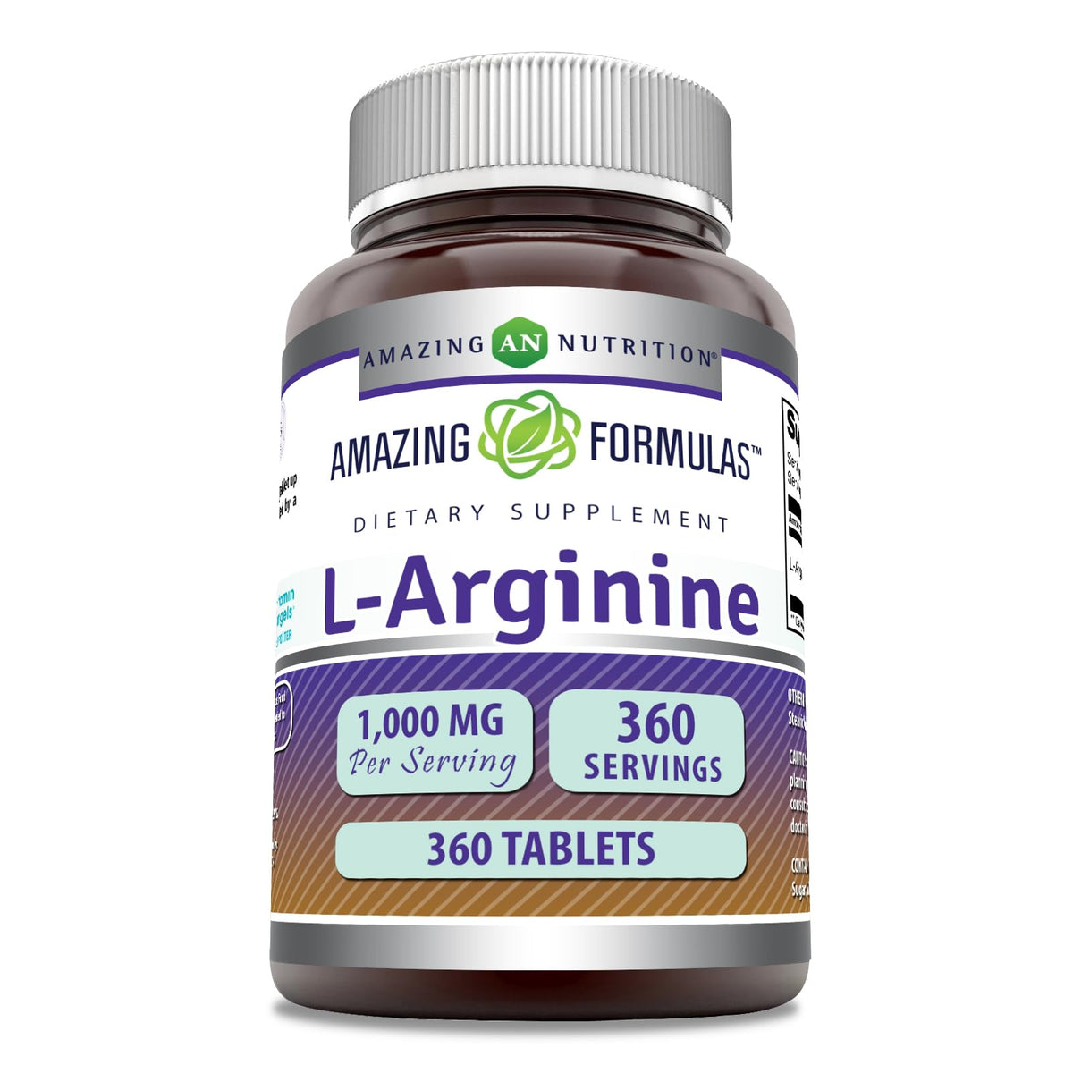 Amazing Formulas L-Arginine comprimés dans une bouteille, soutien potentiel a l'energie