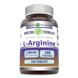 Amazing Formulas L-Arginine comprimés dans une bouteille, soutien potentiel a l'energie
