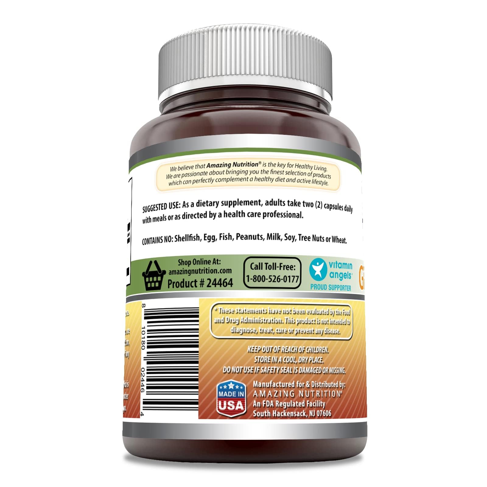 Amazing Formulas Ginseng Complex – capsules, 2 par portion, pratique pour les journées actives