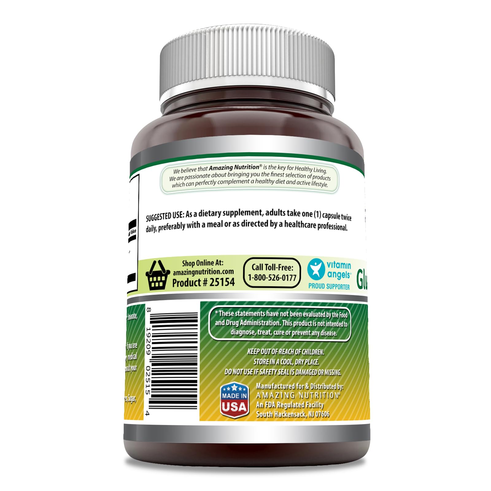 Amazing Formulas Glucosamine Sulfate 1000 mg, plaquette pratique, utilisation quotidienne facilitée.