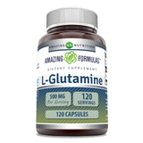 Amazing Formulas L-Glutamine: flacon principal, dose pratique pour votre quotidien.