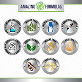 Sans gluten et sans OGM sur l'emballage Amazing Formulas.